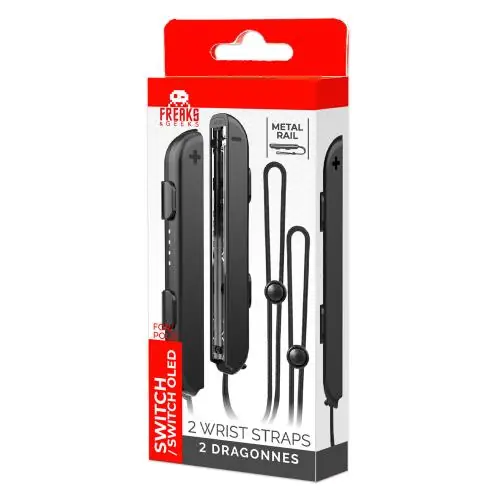Freaks And Geeks - Joy-Con hand wrist strap *1 pair Black | Fabrikspris