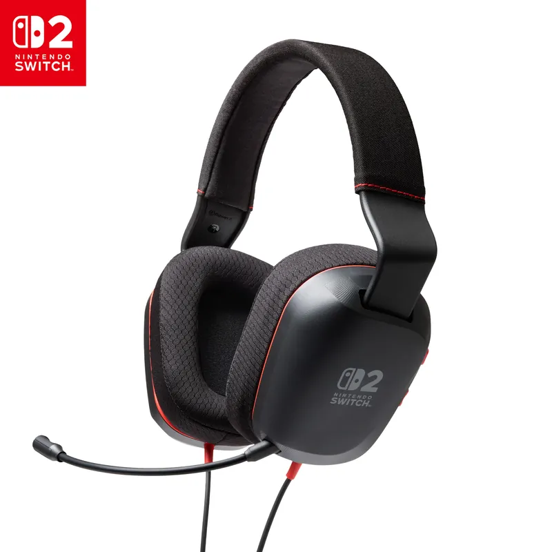 PowerA - Wired Stereo Headset for Nintendo Switch 2 - Black - Slutrea