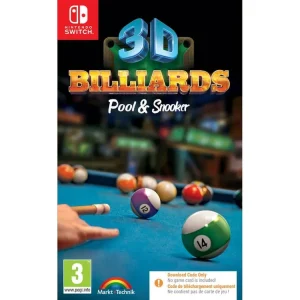 Bästsäljare | 3D Billiards Pool and Snooker (Code in Box) - Nintendo Switch