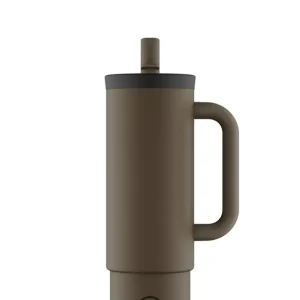 24Bottles - Straw Cup - Mocha - 800 ml | Missa inte erbjudandet