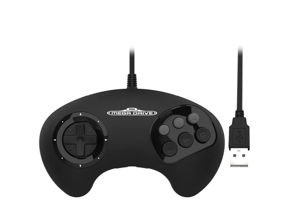Retro-Bit - SEGA MD BIG6 Gamepad USB - Reapris