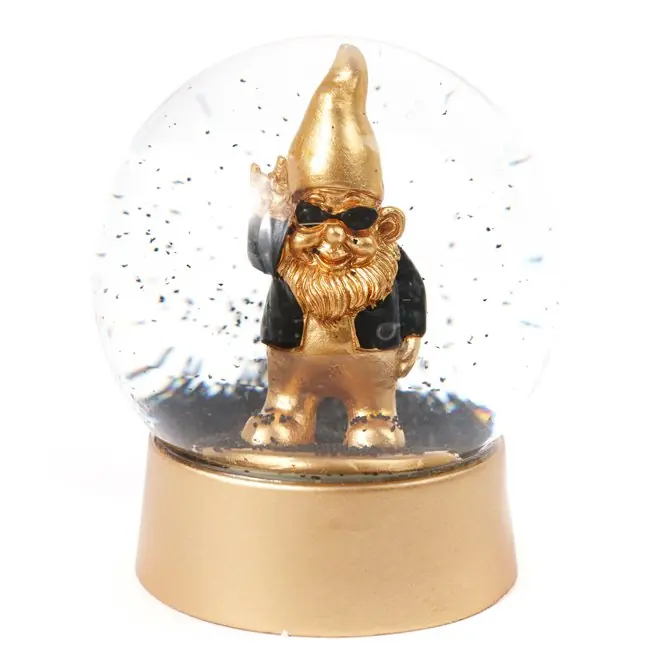 Smidig beställning - Winkee - Snow Globe Dwarf Rocker - Gold