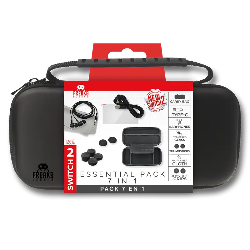 Freaks And Geeks - Switch 2 Accessories 7in1 carry bag kit - Handla nu