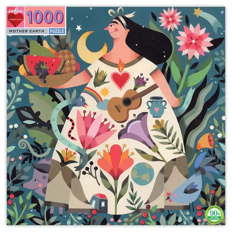 eeBoo - Puzzle - Mother Earth, 1000 pc (EPZTMOE) | Direkt från tillverkaren