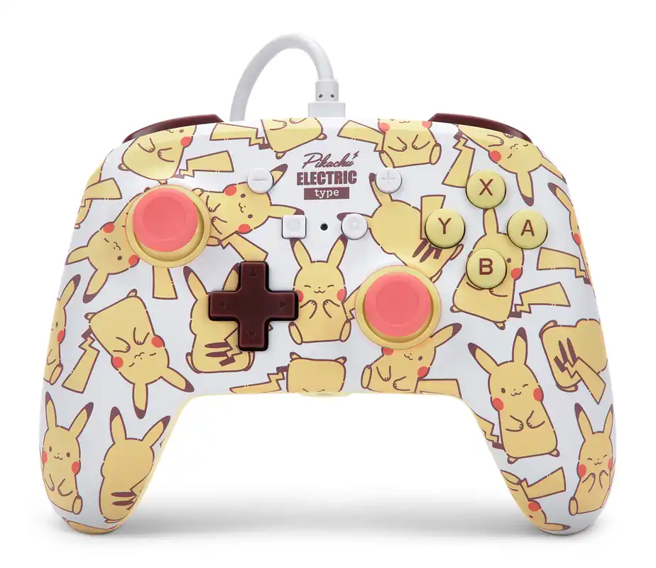 Mycket populär - PowerA NSW ENH Wired Controller - Pikachu Blush/ Nintendo Switch