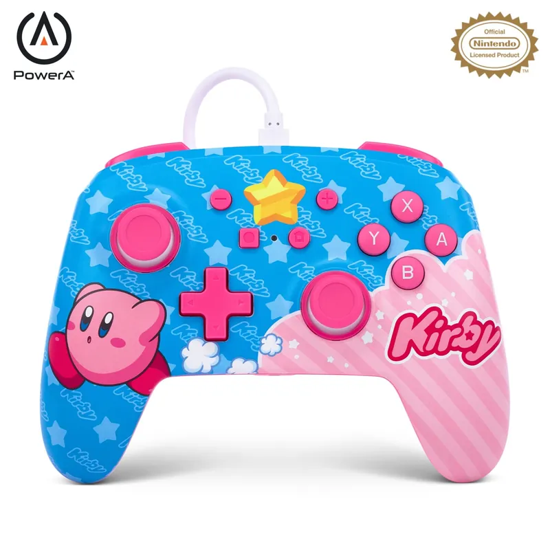 Kanonerbjudande - PowerA NSW ENH Wired Controller - Kirby /Nintendo Switch