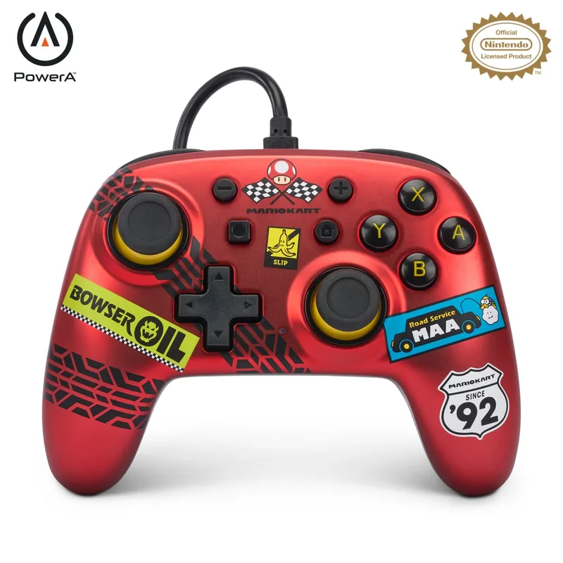 Försäljningssuccé - PowerA Nano Wired Switch Controller - Mario Kart Racer Red /Nintendo Switch