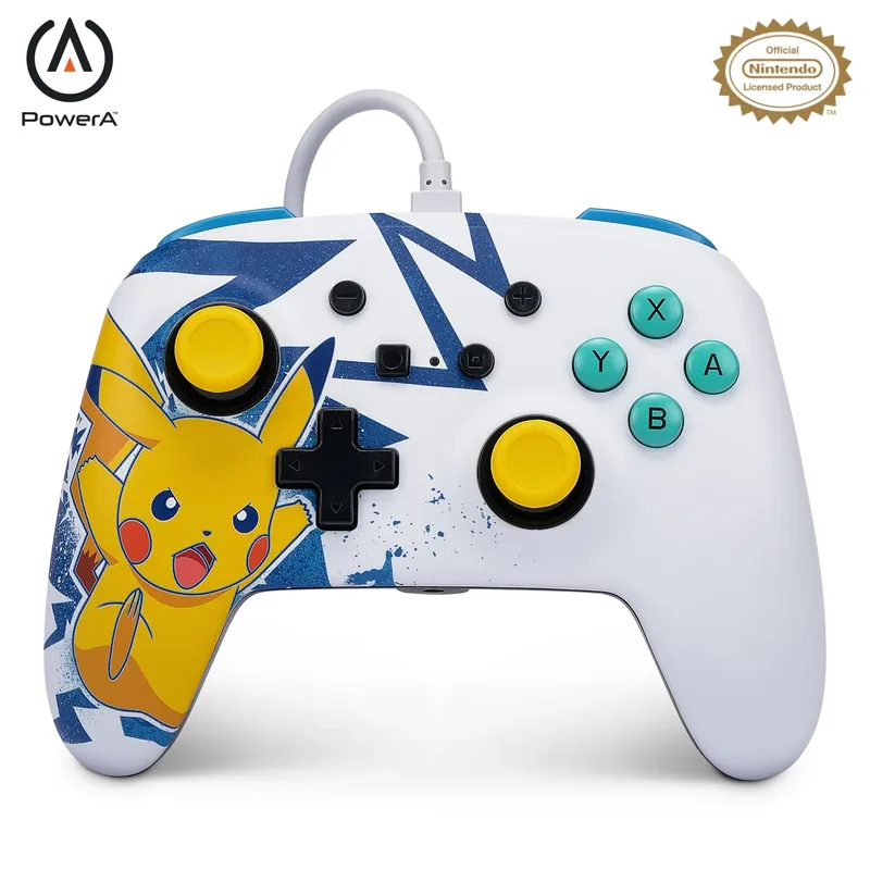 Spara mer - PowerA NSW ENH Wired Controller - Pikachu High Voltage /Nintendo Switch