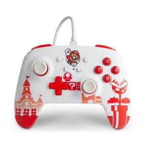 PowerA Enhanced Wired Controller – Mario Red/White/ Nintendo Switch | Nyhet i webbutiken