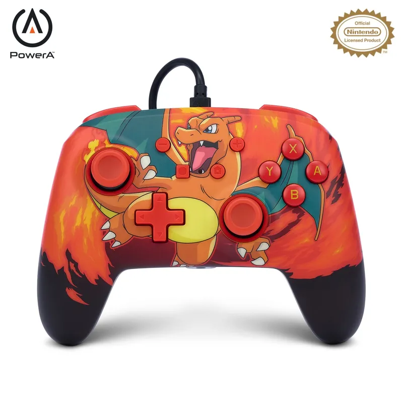 PowerA Enhanced Wired Controller - Charizard Vortex/ Nintendo Switch - Rekommenderas