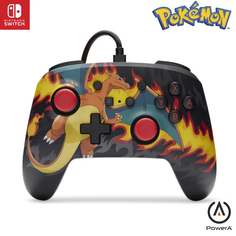PowerA Enhanced Wired Controller - Charizard Firestorm/ Nintendo Switch - Nedsatt pris