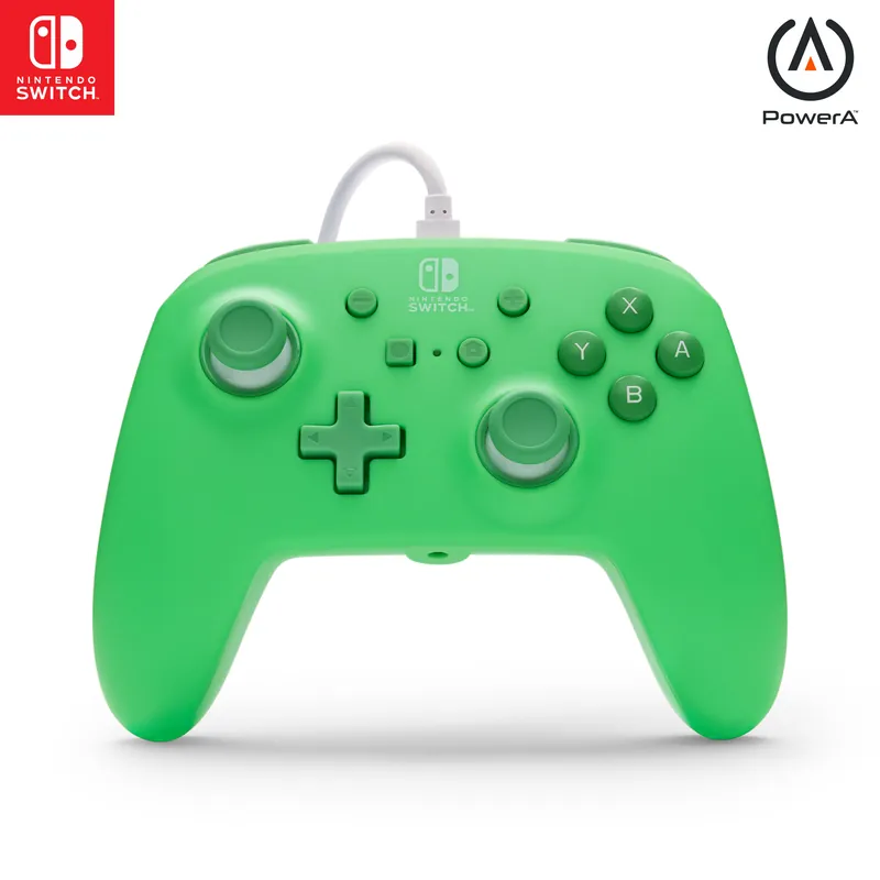 PowerA - Förbättrad Trådbunden Handkontroll för Nintendo Switch - Havsskumsgrön | Premium