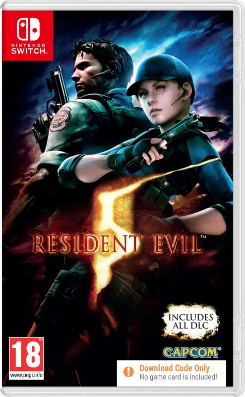 Missa inte | Resident Evil 5 (Code in Box) - Nintendo Switch