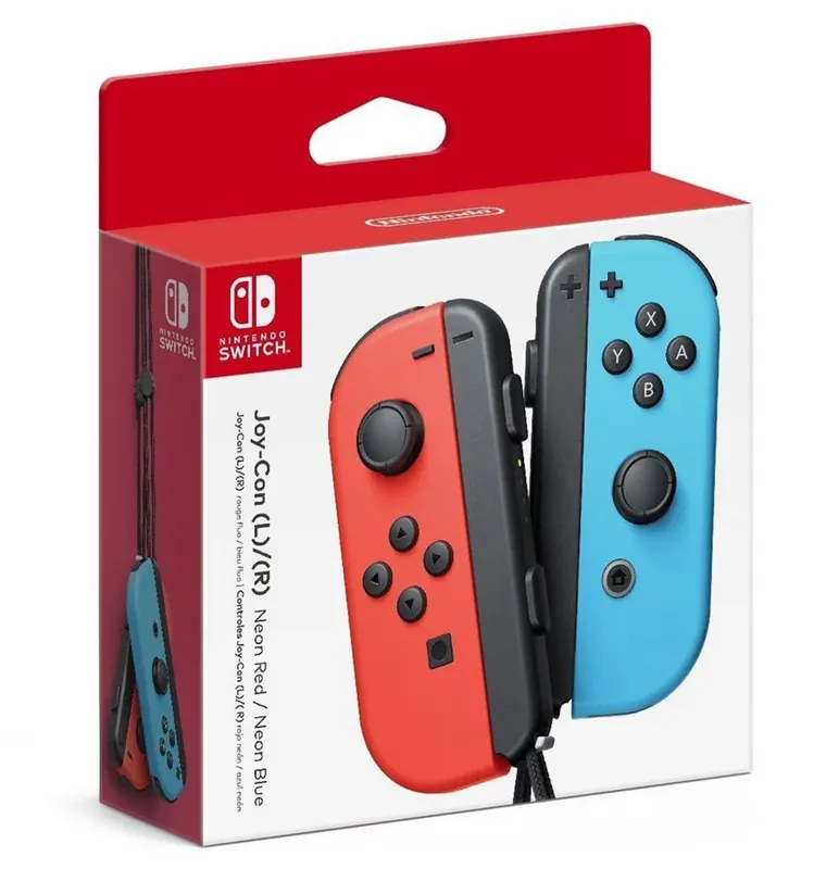 Nintendo Switch Joy-Con Controller Pair - Neon Red (L) & Neon Blue (R) | Dagens deal