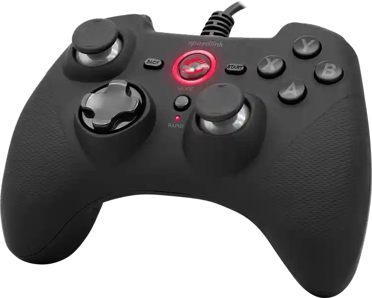 Prisnedsättning - RAIT Gamepad - för PC/PS3/Switch/OLED, gummisvart