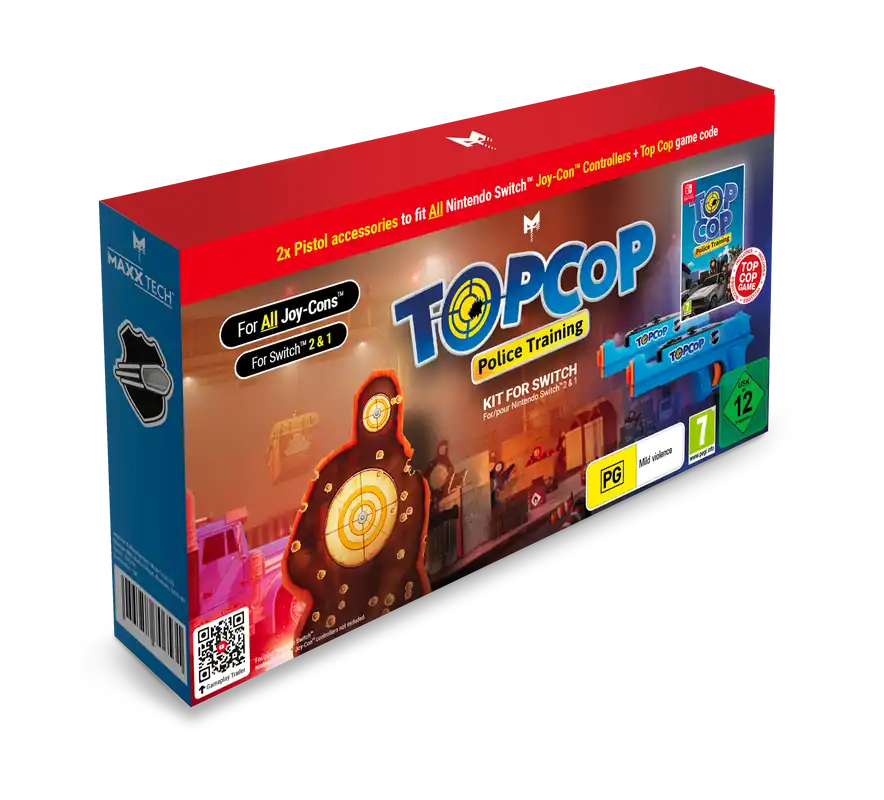 Skynda dig | Top Cop Police Training Game and Gun Kit - Nintendo Switch