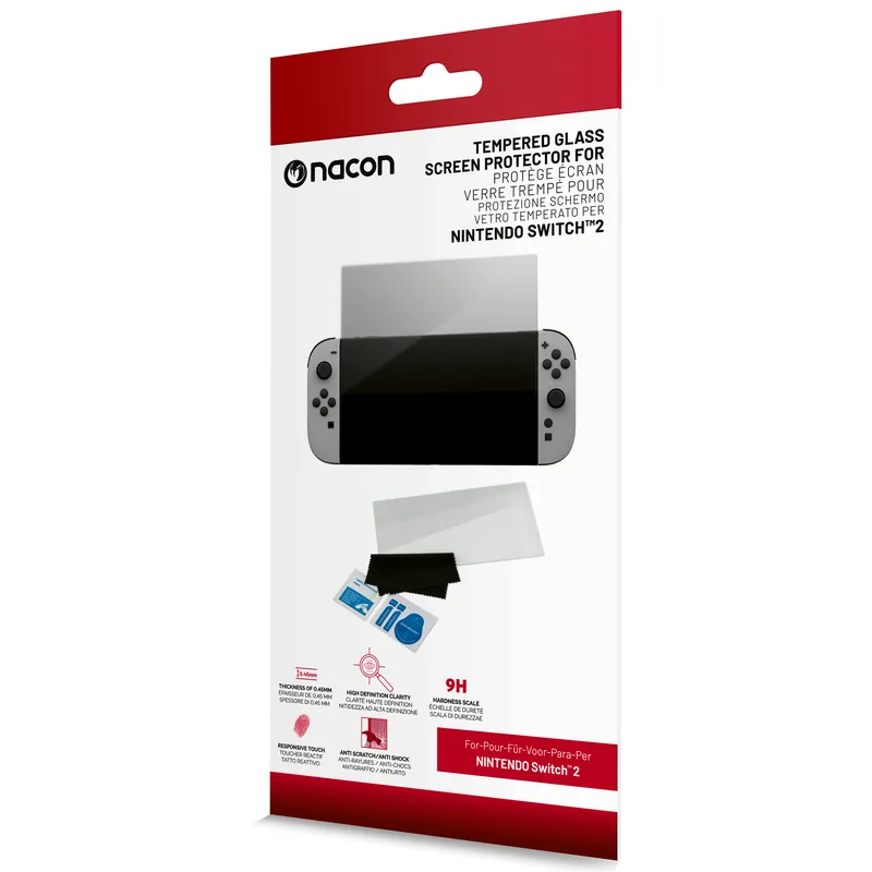 Nacon - Tempered Glass Screen Protector for Nintendo Switch II | Mycket efterfrågad