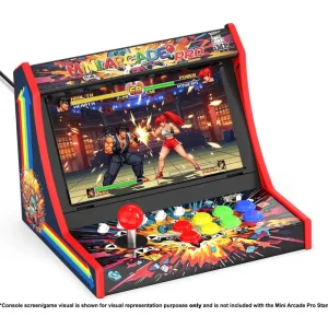 Nyhet i sortimentet - iMP Tech - Mini Arcade Pro Retro Game Cabinet for Switch 2, Switch and OLED - Black/Red