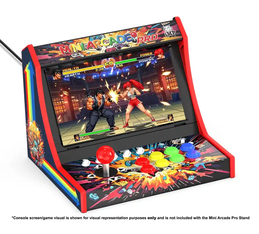 Nyhet i sortimentet - iMP Tech - Mini Arcade Pro Retro Game Cabinet for Switch 2, Switch and OLED - Black/Red