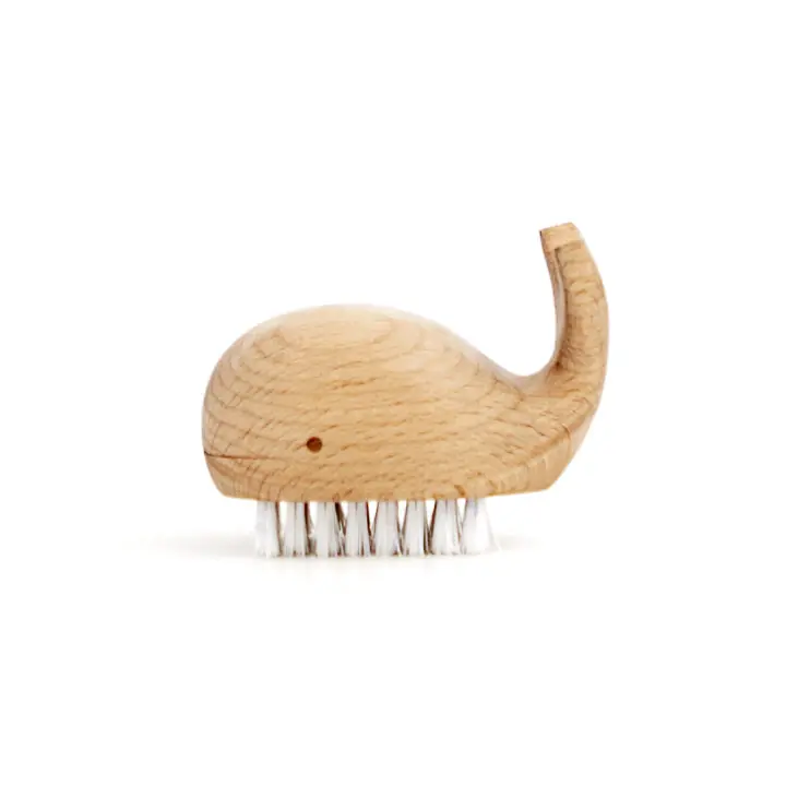 Snabb frakt - Kikkerland - Wooden Whale Nail Brush