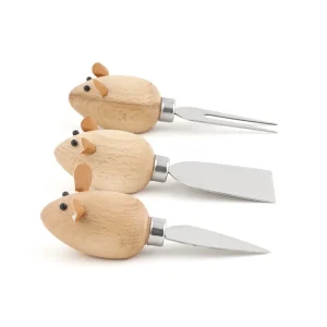 Kikkerland - Cheese Knives Mice Set Of 3 (CHS08) - Endast ett fåtal kvar