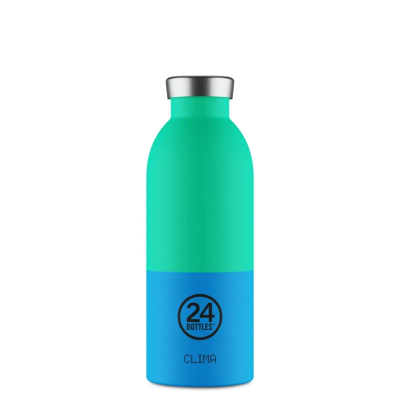 Beställ direkt - 24Bottles - Clima - Wave - Blå, Grøn - 500 ml