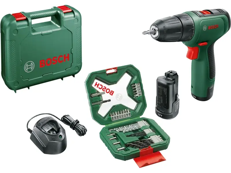 Köp direkt | Bosch DIY - EasyDrill 1200 sladdlös borrskruvdragare - 34-delat bits- och borrset (2x Li-ion 1,5Ah)