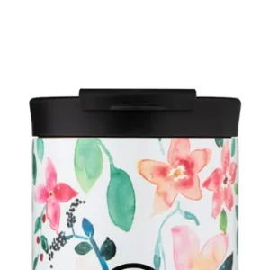 24Bottles - Travel Tumbler - Stone Finish - Little Buds - 350 ml | Finns tillgänglig