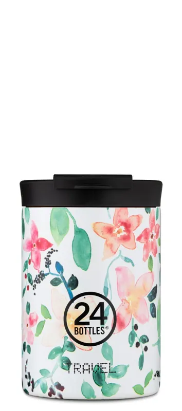 24Bottles - Travel Tumbler - Stone Finish - Little Buds - 350 ml | Finns tillgänglig