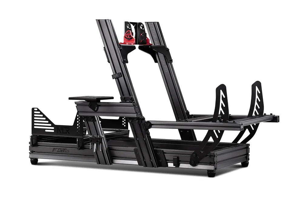 Next Level Racing - F-GT Elite Formula & GT Aluminium Profile Simulator Cockpit- Side And Front Mount Edition - Fynd