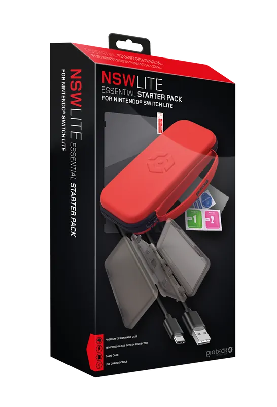 Missa inte erbjudandet - Gioteck Nintendo Switch Lite Essential Starter Pack