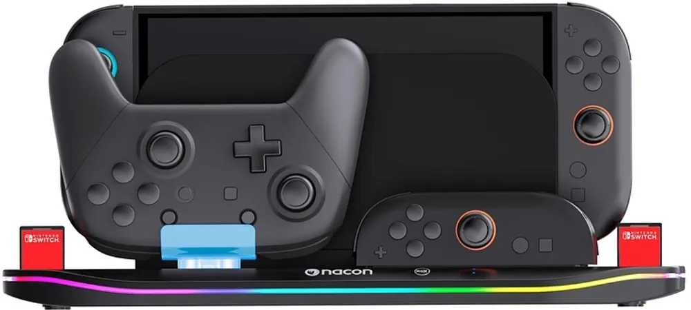 Nacon - Charging Station XL til Nintendo Switch II – Oplad 4 Joy-Con | Prissänkt