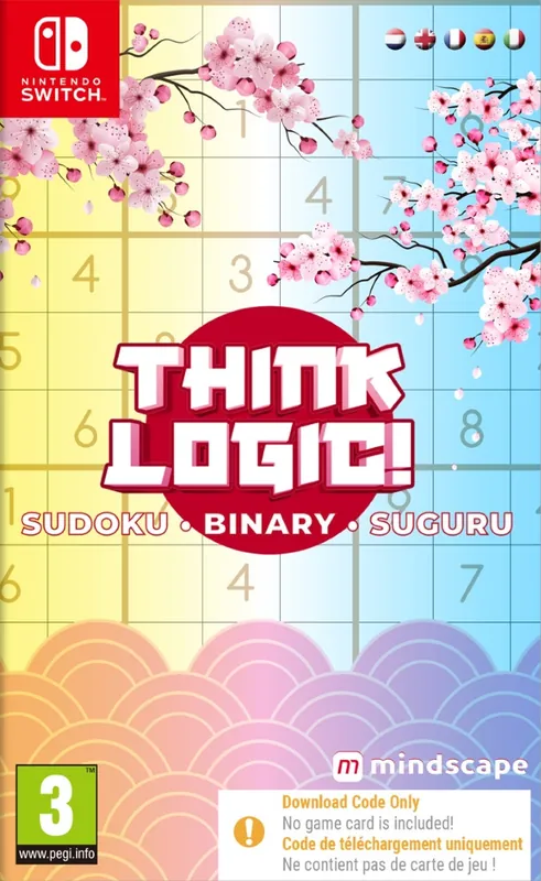 Fabrikspris | Think Logic! Sudoku - Binary - Suguru (Code in Box) - Nintendo Switch