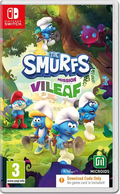 The Smurfs Mission Vileaf (Code in a Box) - Nintendo Switch | Professionell kvalitet