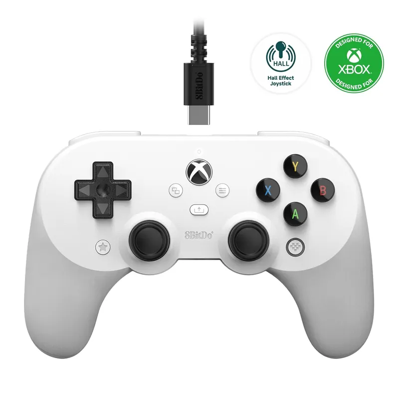 Nyinkommet - 8BitDo - Pro Wired Gamepad 2 - Xbox (White)