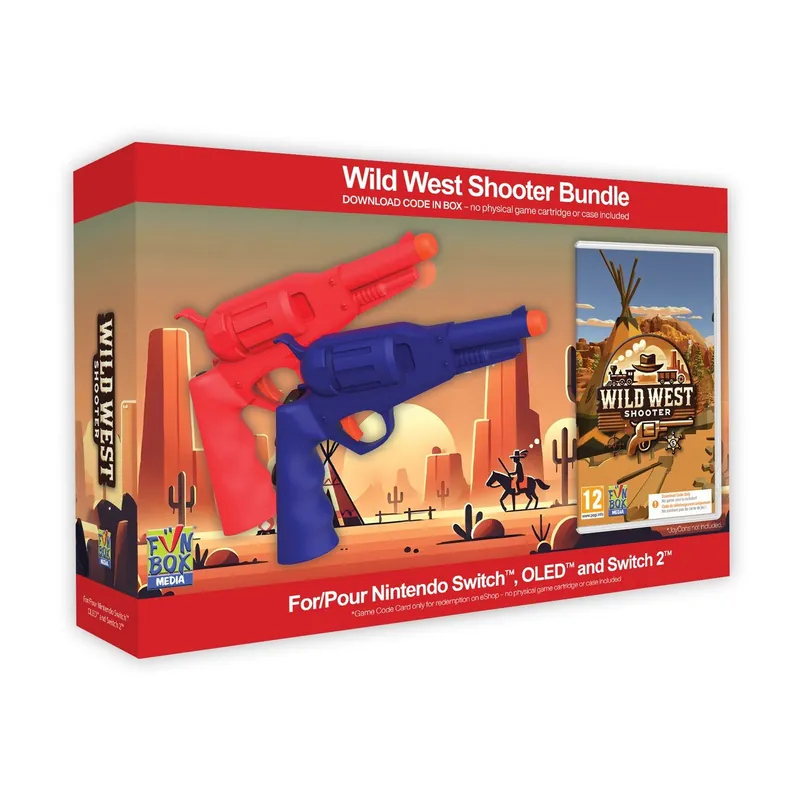 Wild West Shooter Game -Twin Wild West Shooter Revolvers Bundle (CIB) - Nintendo Switch 2 | Erbjudande