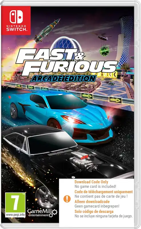 Fast and Furious Arcade Edition (Code in Box) - Nintendo Switch - Endast idag