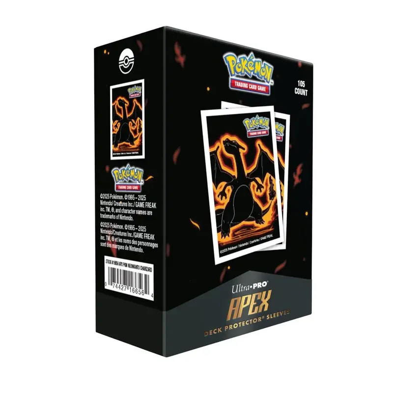 Specialpris - Pokémon - Neon Kanto Apex Deck Protector - Charizard
