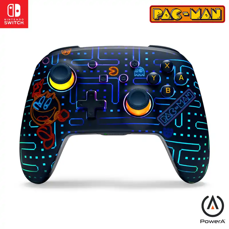PowerA - Enhanced Wireless Controller - PAC-MAN Neon Arcade (Lumectra)/ Nintendo Switch | Bara denna vecka