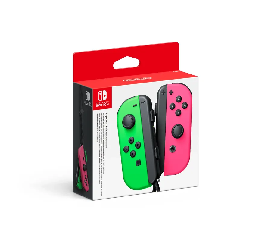 Snabb leverans - Nintendo Switch Joy-Con Controller Pair - Neon Green / Neon Pink (L + R)