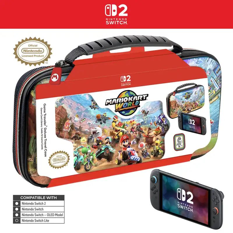 Superpris - Nintendo Game Traveler Deluxe Travel Case - Mario Kart World