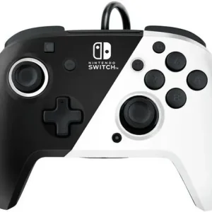 PDP Nintendo Switch Faceoff Deluxe Controller + Audio - Black & White | Storsäljare