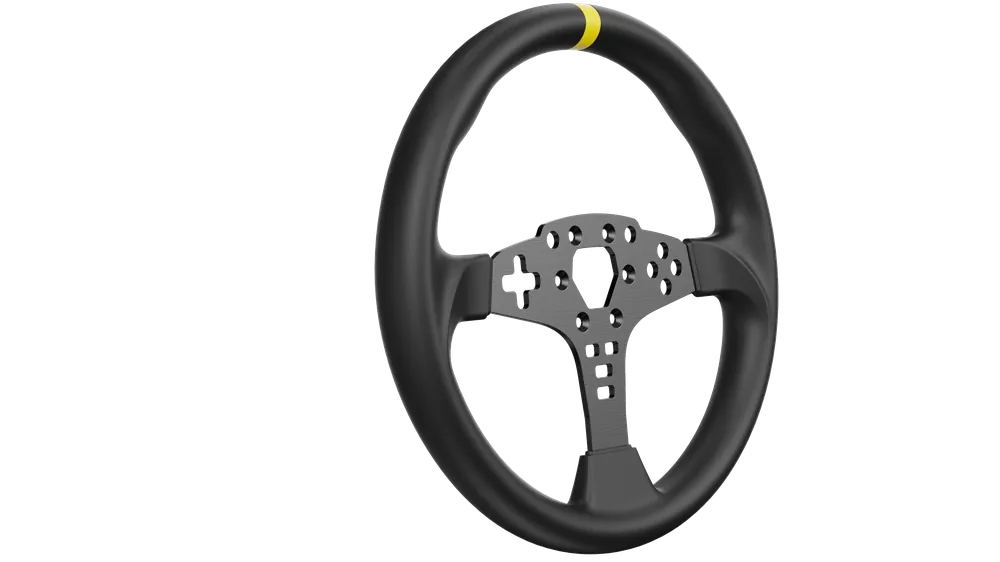 Premiumkvalitet | MOZA - Round Wheel Mod for ES - Black - 12-inch