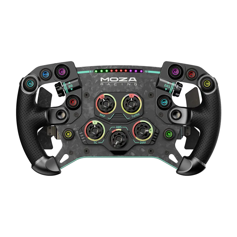 MOZA - GS V2P Microfiber Leather GT Steering Wheel - Black - 30 cm - Trygg betalning