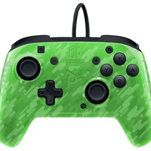 PDP Face-off Deluxe Switch Controller + Audio Camo Green - Köp idag