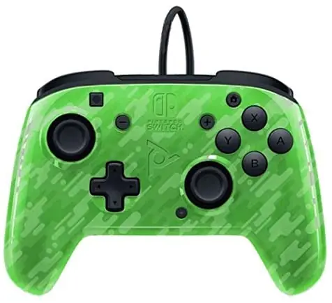 PDP Face-off Deluxe Switch Controller + Audio Camo Green - Köp idag