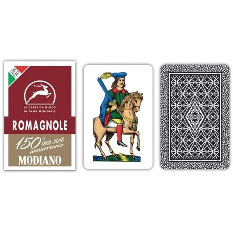 Prisnedsättning - Modiano Romagnole mörkröda kort