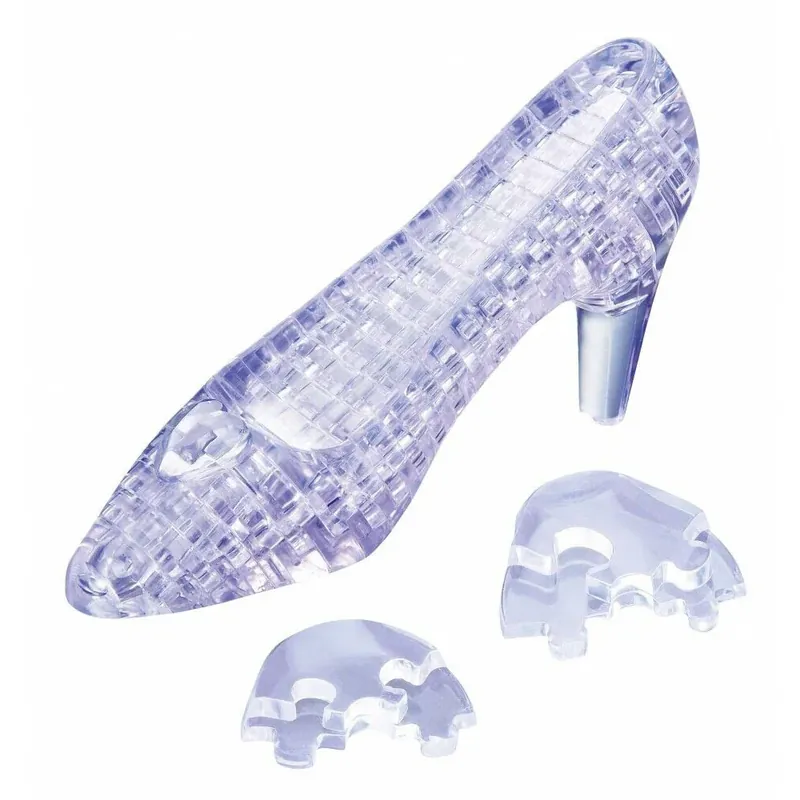3D Crystal Puzzle Clear Shoe | Begränsat lager