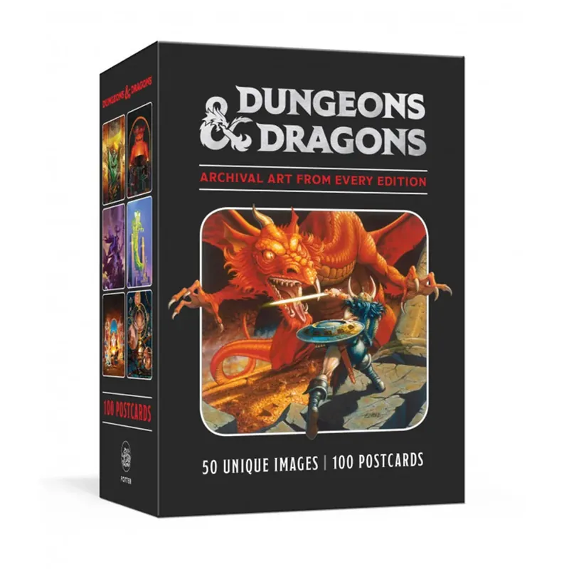 Dungeons & Dragons 100 vykort arkivkonst från varje ED. | Kampanjpris