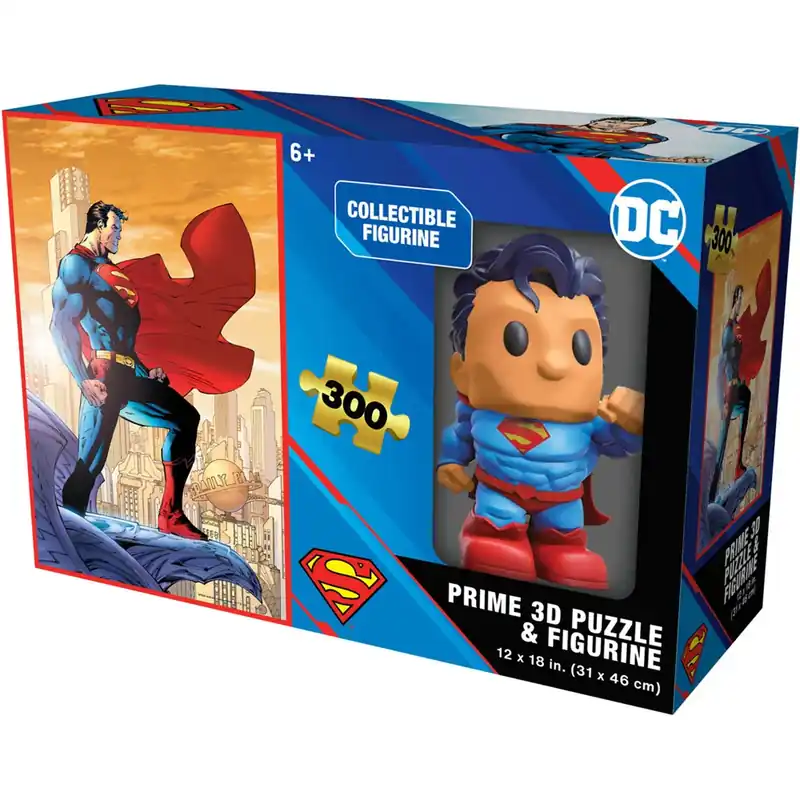 Prime3D Superman 300-Piece 3D Puzzle and Figure | Rekommenderas